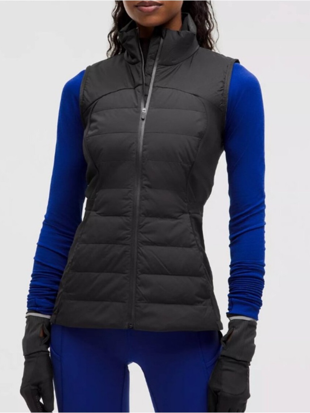 Lululemon Down for It All Vest in Black Goose Down Women's 6